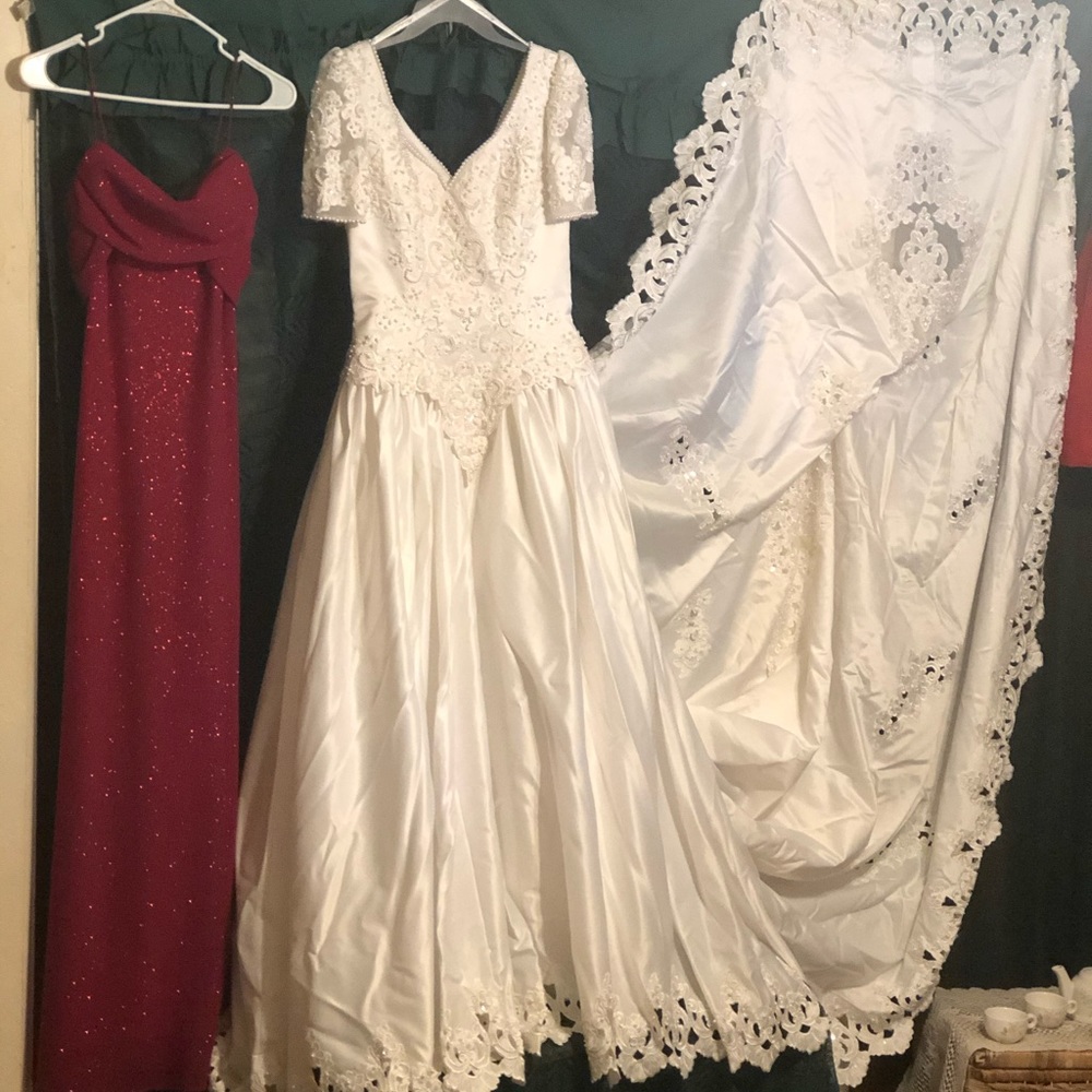 David’s Bridal Wedding gown and formal wear 🌹